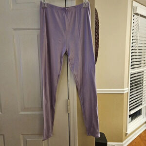 Ladies Just Be... Super Soft Leggings Size 1X Activewear Purple Rose